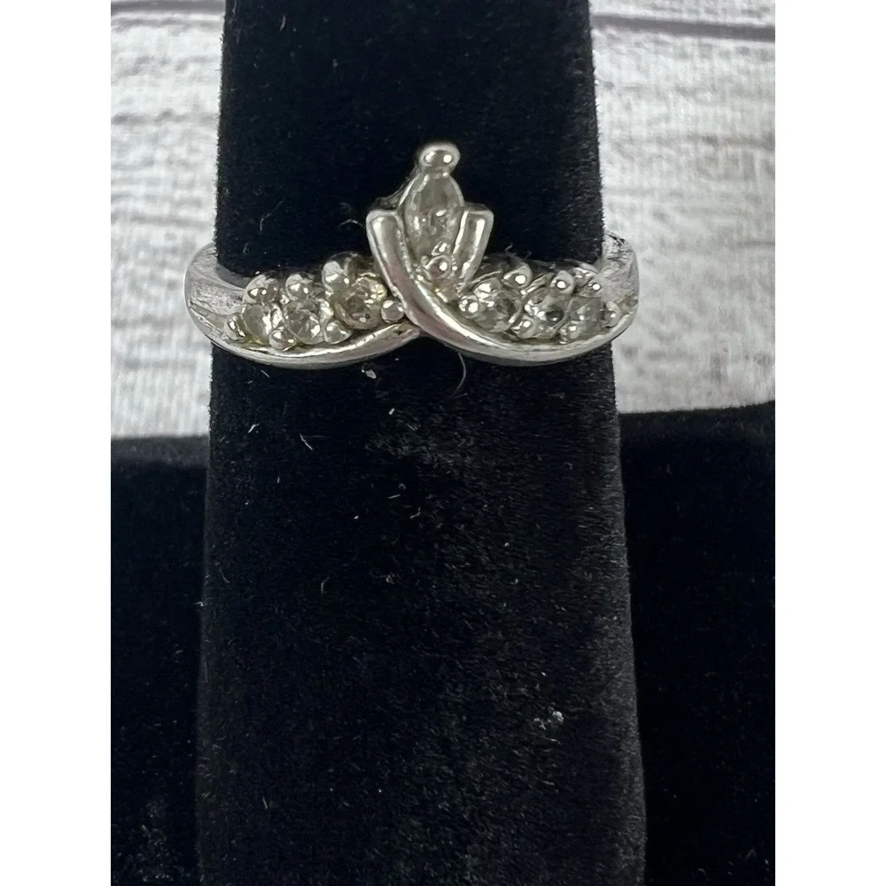 Vintage Clear Stone Marquise Ring Size 6‎ Non Magnetic